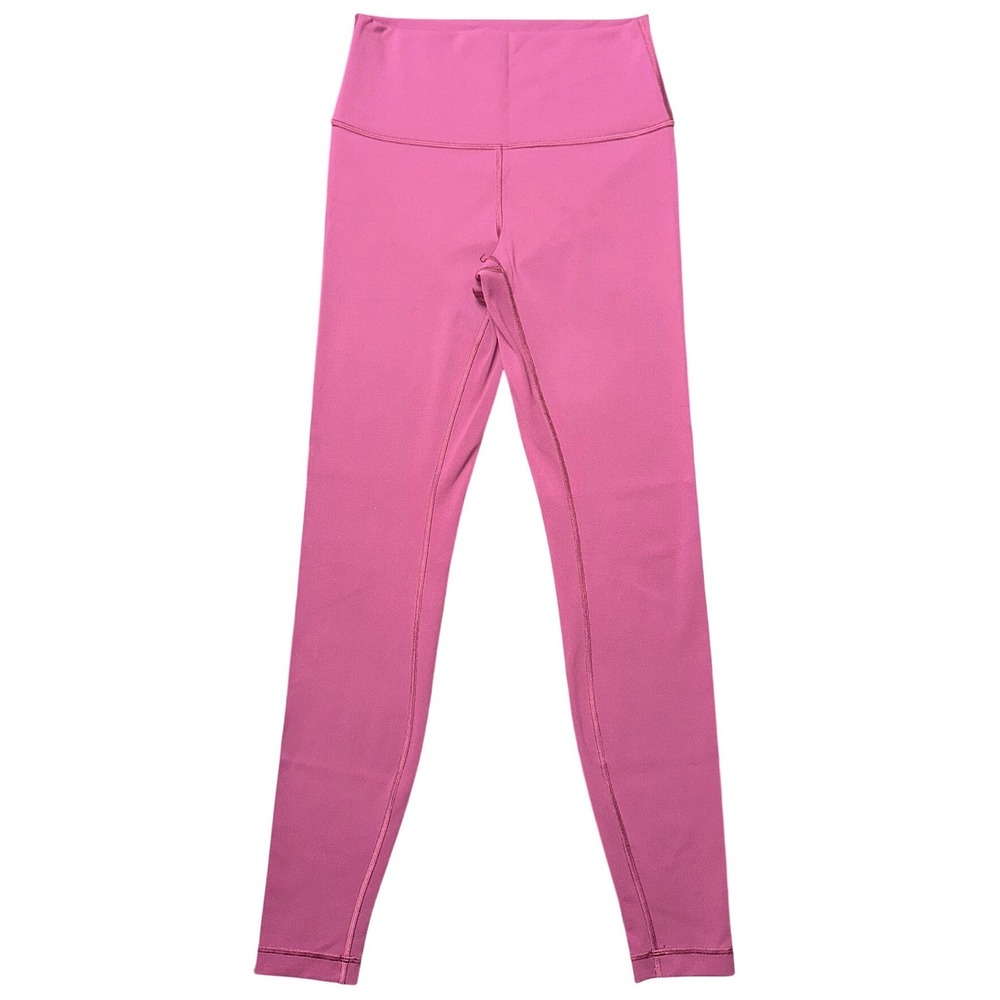 Lululemon Align High Rise 25 Inch‎ Leggings Pink Berry Nulu Yoga Pants Womens